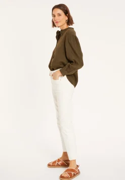 Maison Montagut Blouse En Lin Col Tunisien - Vania><noscript><img width=