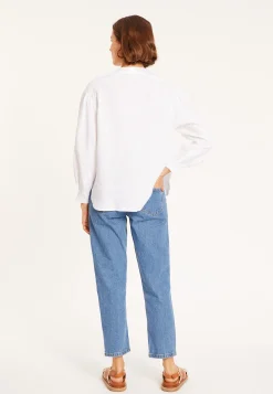 Maison Montagut Blouse En Lin Col Tunisien - Vania><noscript><img width=