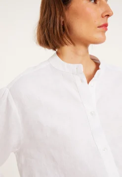 Maison Montagut Blouse En Lin Col Tunisien - Vania><noscript><img width=