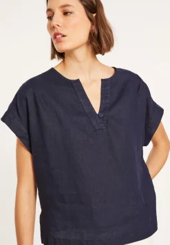 Maison Montagut Blouse En Lin Manches Courtes - Virginie><noscript><img width=