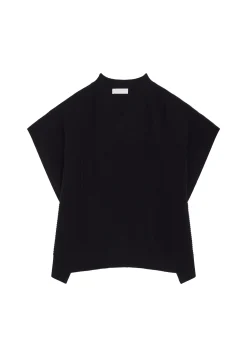 Maison Montagut Cape Col V Jeux De Points En Cachemire - Gigi><noscript><img width=