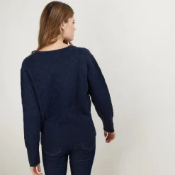 Maison Montagut Cardigan A Fantaisie De Torsades En Cachemire - Fiona><noscript><img width=