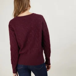 Maison Montagut Cardigan A Fantaisie De Torsades En Cachemire - Fiona><noscript><img width=