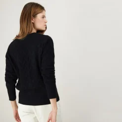 Maison Montagut Cardigan A Fantaisie De Torsades En Cachemire - Fiona><noscript><img width=