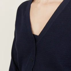 Maison Montagut Cardigan A Jeux De Points Fantaisie - Nelsya><noscript><img width=