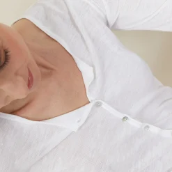 Maison Montagut Cardigan A Poches En Lin Flamme - Bao><noscript><img width=