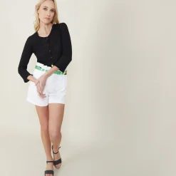 Maison Montagut Cardigan A Poches En Lin Flamme - Bao><noscript><img width=