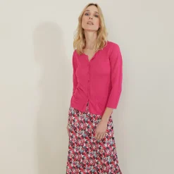 Maison Montagut Cardigan A Poches En Lin Flamme - Bao><noscript><img width=