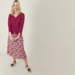 Maison Montagut Cardigan A Poches En Lin Flamme - Bao><noscript><img width=