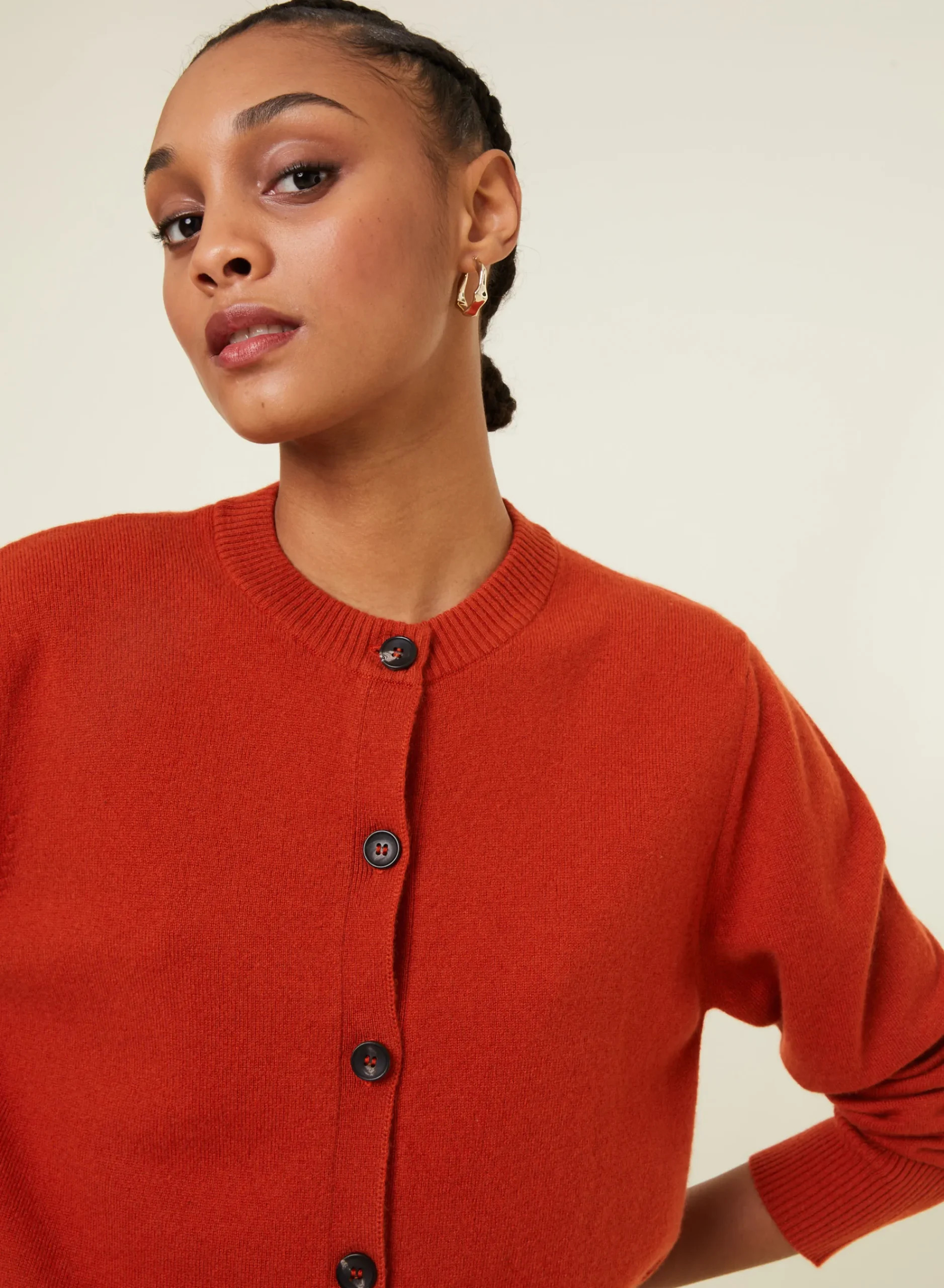 Maison Montagut Cardigan Boutonne Col Rond En Cachemire - Ari>Femme Vestes Et Gilets