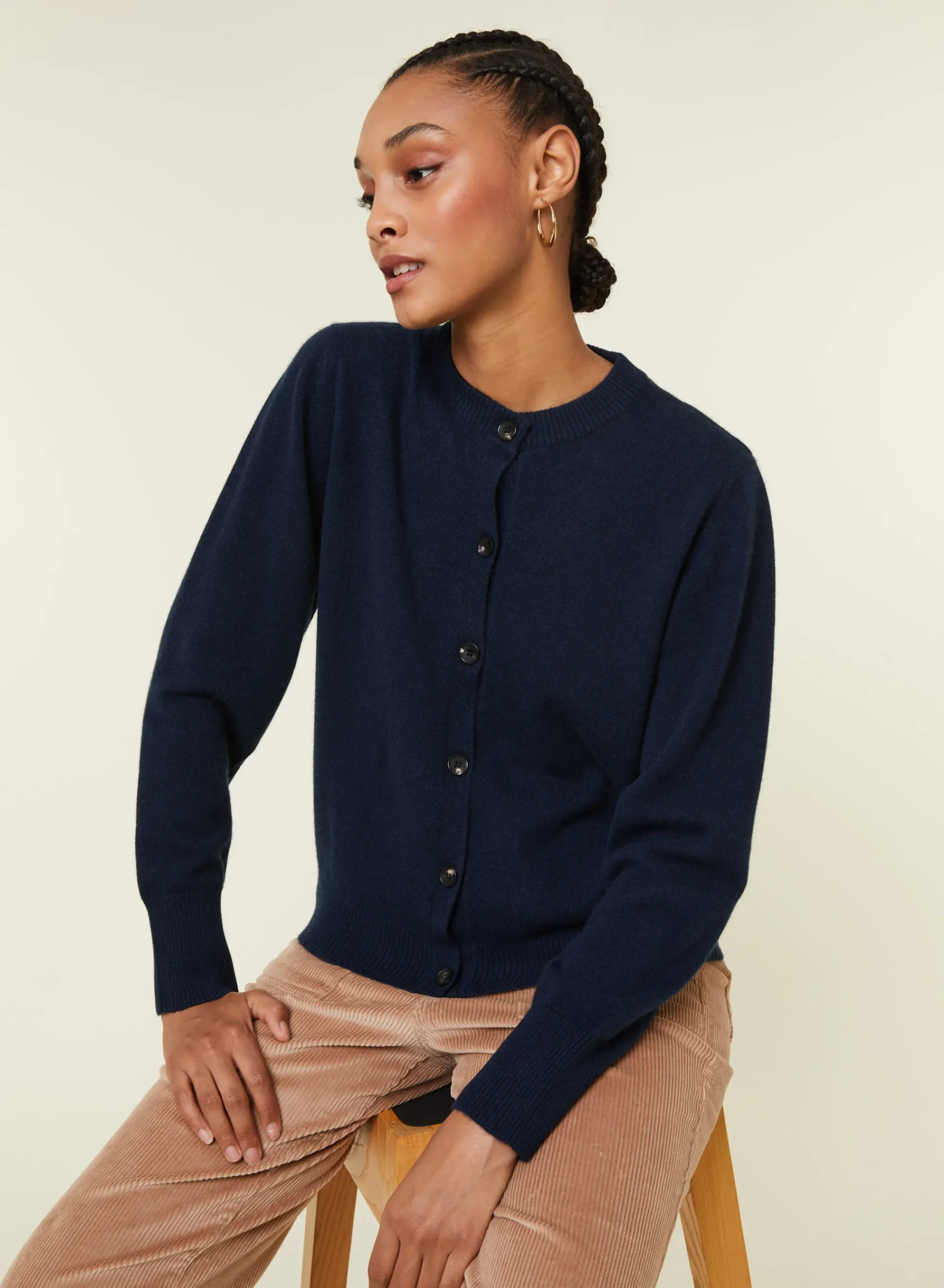 Maison Montagut Cardigan Boutonne Col Rond En Cachemire - Ari>Femme Vestes Et Gilets