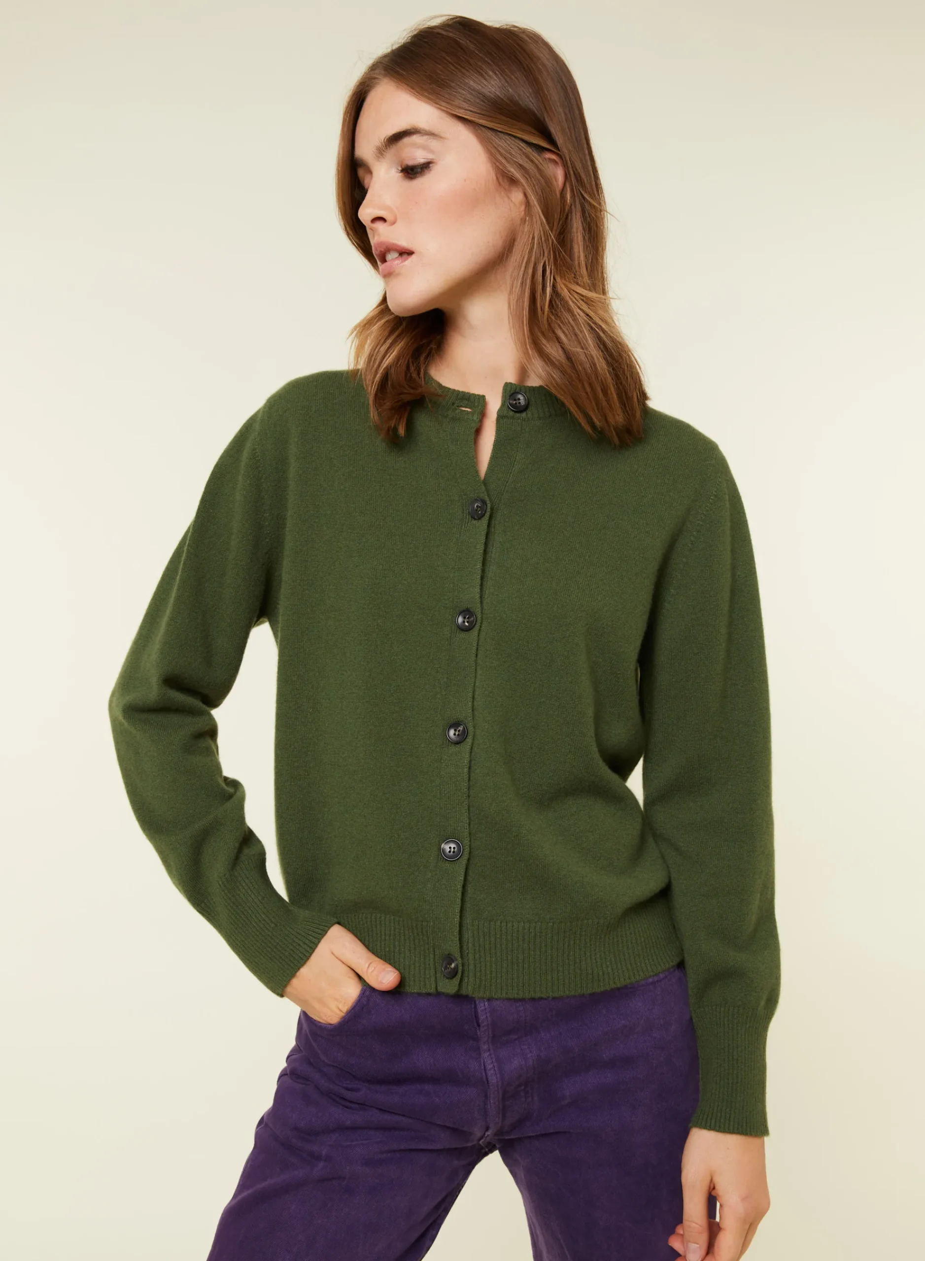 Maison Montagut Cardigan Boutonne Col Rond En Cachemire - Ari>Femme Vestes Et Gilets