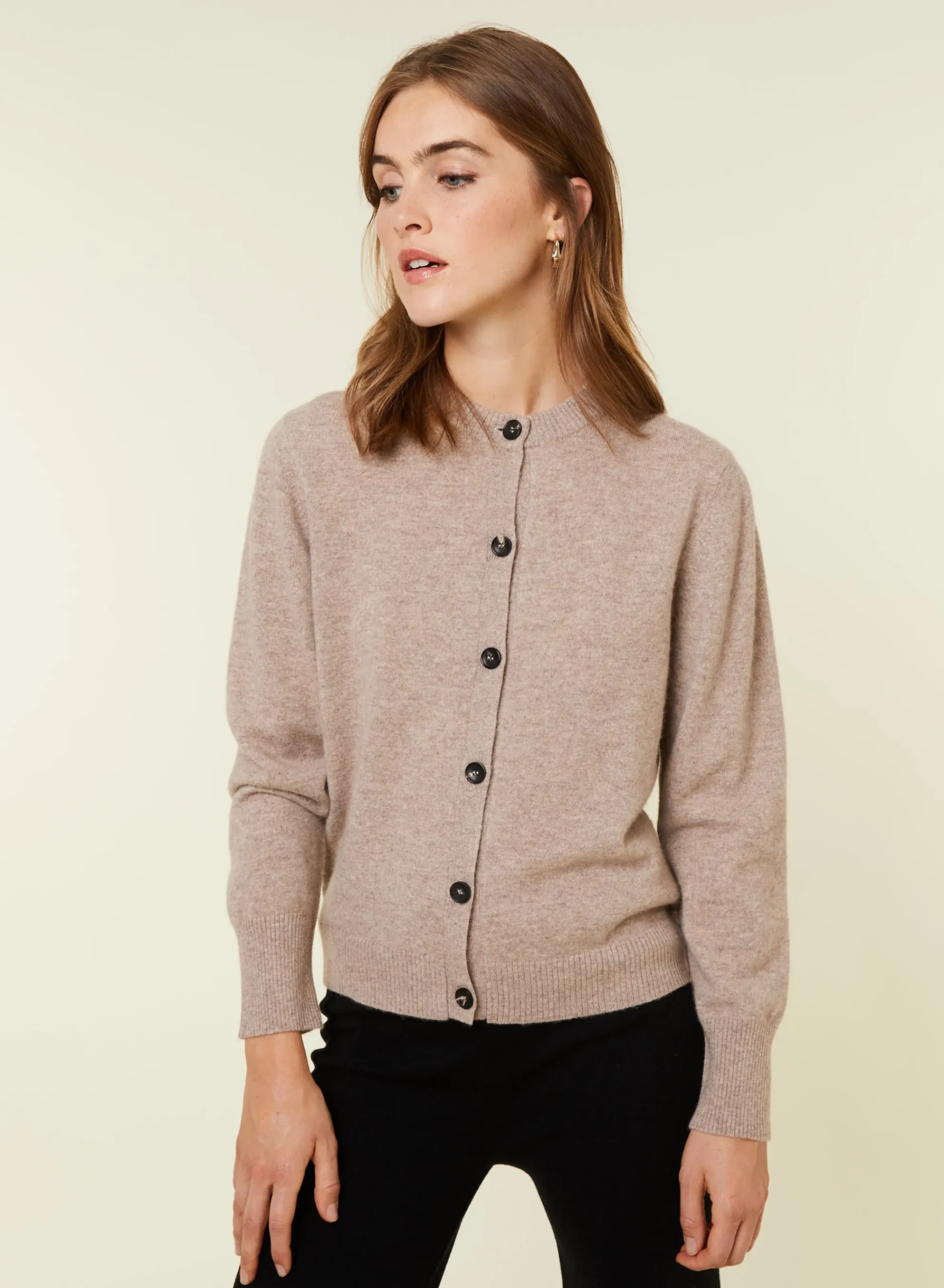 Maison Montagut Cardigan Boutonne Col Rond En Cachemire - Ari>Femme Vestes Et Gilets