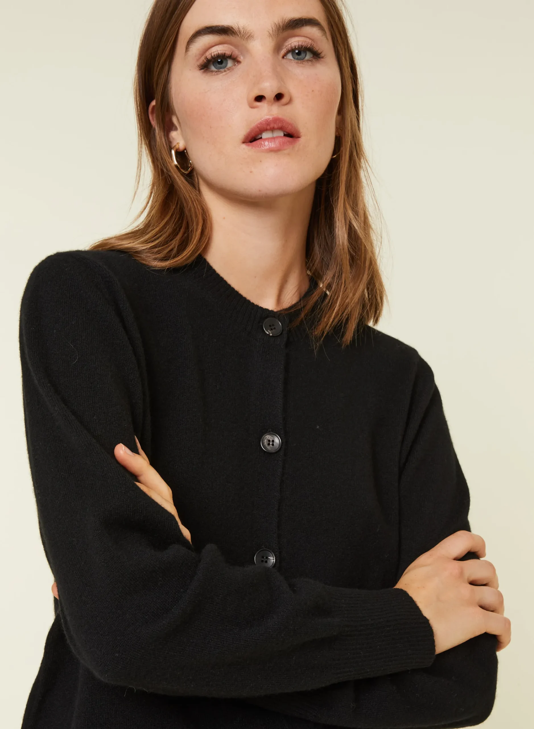 Maison Montagut Cardigan Boutonne Col Rond En Cachemire - Ari>Femme Vestes Et Gilets