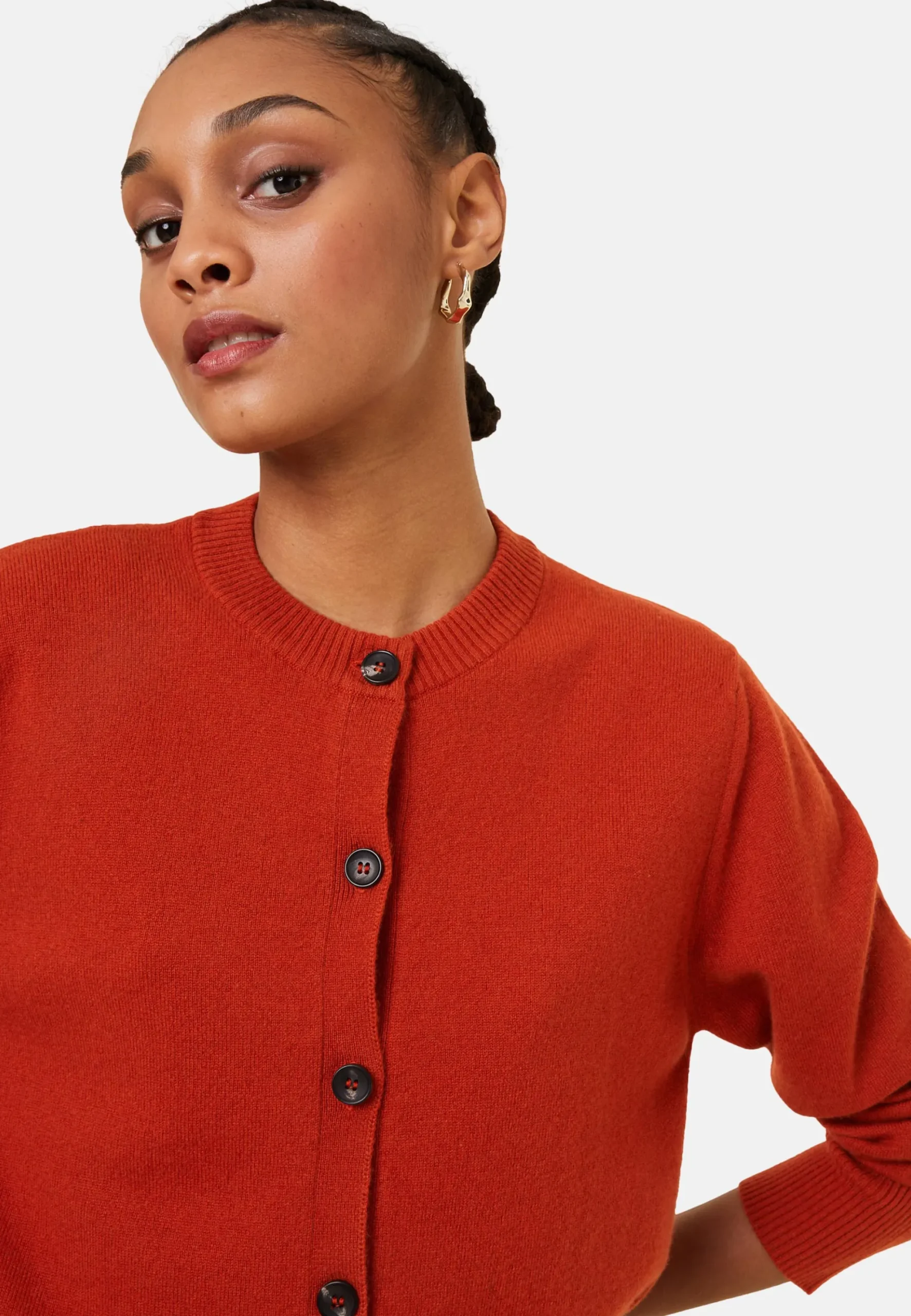 Maison Montagut Cardigan Boutonne Col Rond En Cachemire - Ari>Femme Vestes Et Gilets