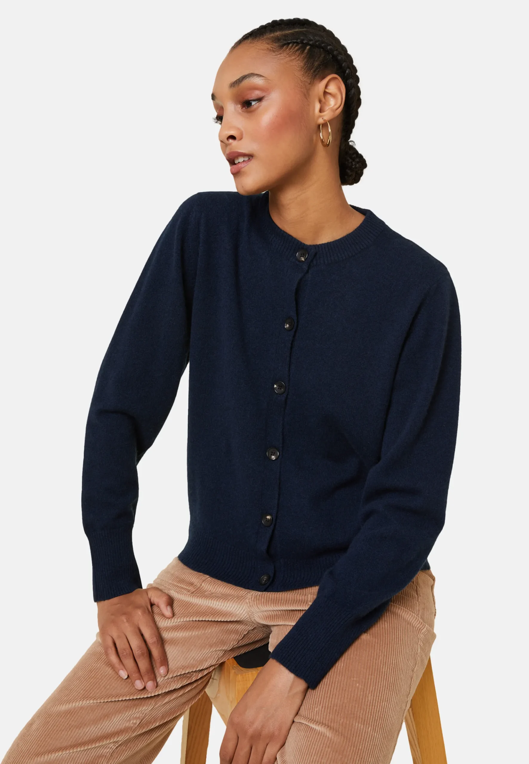 Maison Montagut Cardigan Boutonne Col Rond En Cachemire - Ari>Femme Vestes Et Gilets