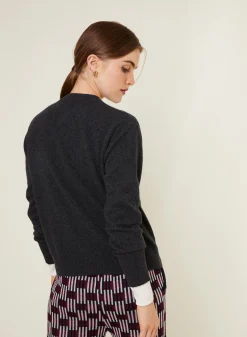 Maison Montagut Cardigan Boutonne Col Rond En Cachemire - Ari><noscript><img width=