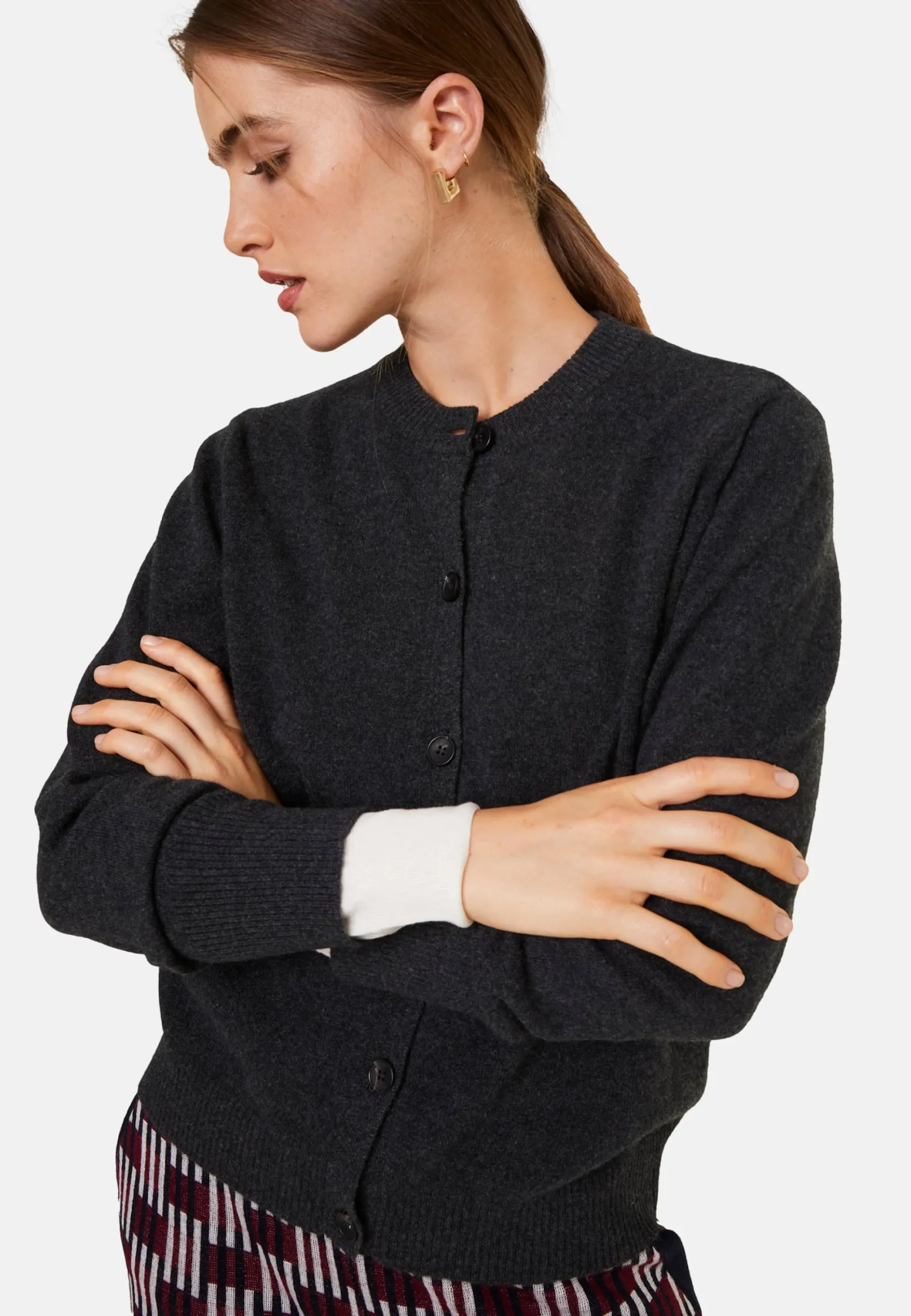 Maison Montagut Cardigan Boutonne Col Rond En Cachemire - Ari>Femme Vestes Et Gilets