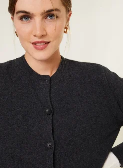 Maison Montagut Cardigan Boutonne Col Rond En Cachemire - Ari><noscript><img width=