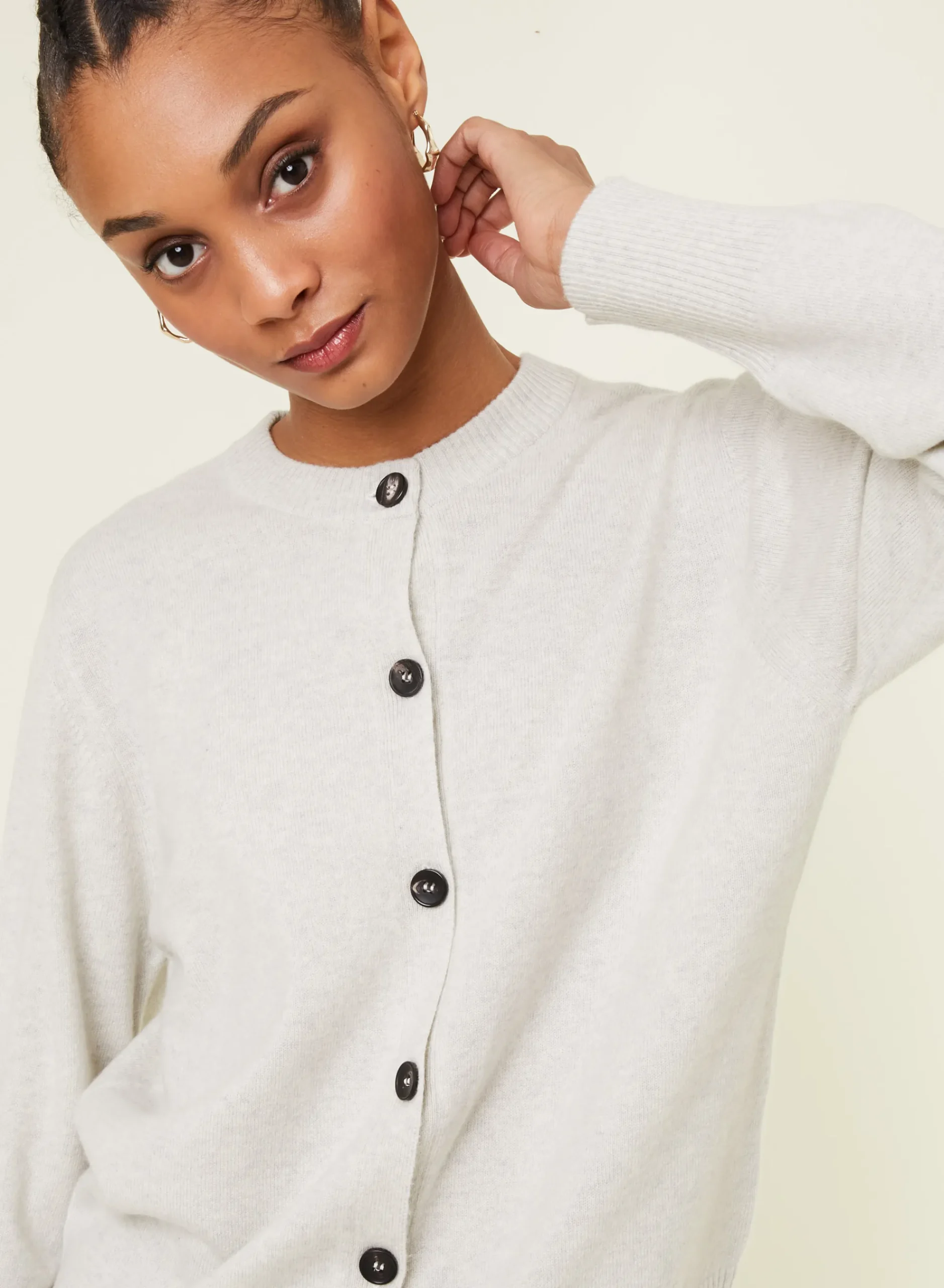 Maison Montagut Cardigan Boutonne Col Rond En Cachemire - Ari>Femme Vestes Et Gilets