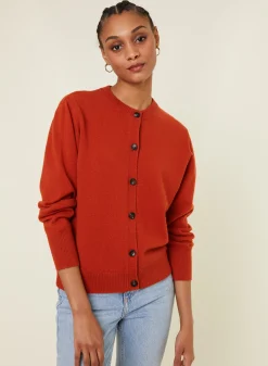 Maison Montagut Cardigan Boutonne Col Rond En Cachemire - Ari><noscript><img width=