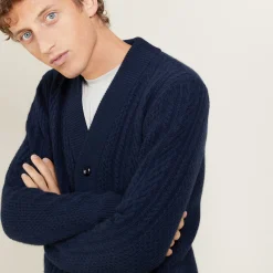 Maison Montagut Cardigan Boutonne En Cachemire 4 Fils - Londres><noscript><img width=