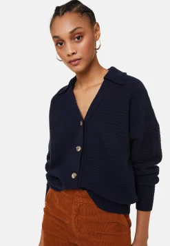 Maison Montagut Cardigan Col Polo En Cachemire Melange - Lisa><noscript><img width=
