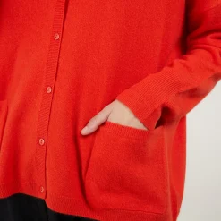 Maison Montagut Cardigan Col V En Cachemire - Brune>Femme Vestes Et Gilets