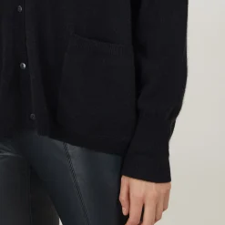 Maison Montagut Cardigan Col V En Cachemire - Brune><noscript><img width=