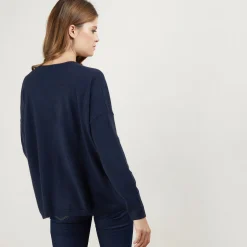 Maison Montagut Cardigan Col V En Cachemire - Brune><noscript><img width=