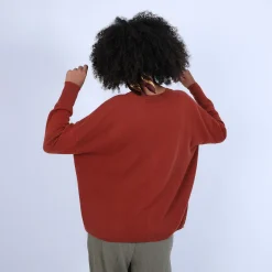 Maison Montagut Cardigan Col V En Cachemire - Brune><noscript><img width=