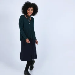 Maison Montagut Cardigan Col V En Cachemire - Brune><noscript><img width=