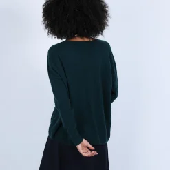 Maison Montagut Cardigan Col V En Cachemire - Brune><noscript><img width=