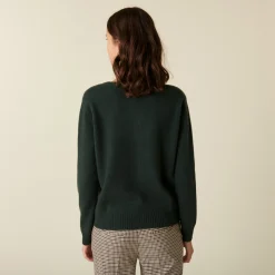 Maison Montagut Cardigan En Cachemire Col Rond Boutonne - Adelys><noscript><img width=