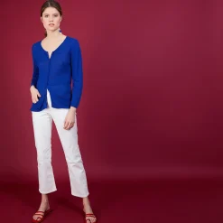 Maison Montagut Cardigan En Lin Flamme - Bao><noscript><img width=