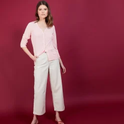 Maison Montagut Cardigan En Lin Flamme - Bao><noscript><img width=