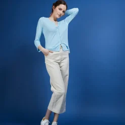 Maison Montagut Cardigan En Lin Flamme - Bao><noscript><img width=