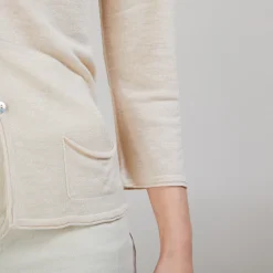 Maison Montagut Cardigan En Lin Flamme - Bao><noscript><img width=