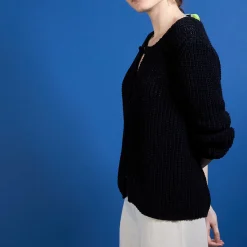 Maison Montagut Cardigan Femme En Laine - Baguera><noscript><img width=