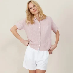 Maison Montagut Chemise Ample En Cotes Plates - Molly><noscript><img width=