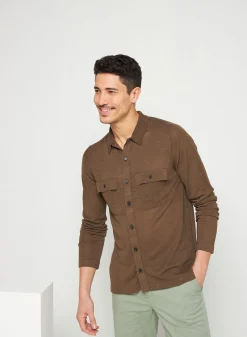 Maison Montagut Chemise Boutonnee En Lin Flamme - Randy><noscript><img width=