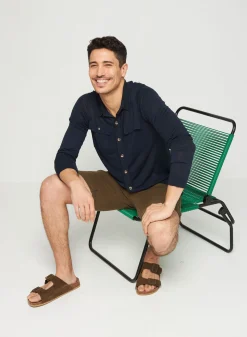 Maison Montagut Chemise Boutonnee En Lin Flamme - Randy><noscript><img width=