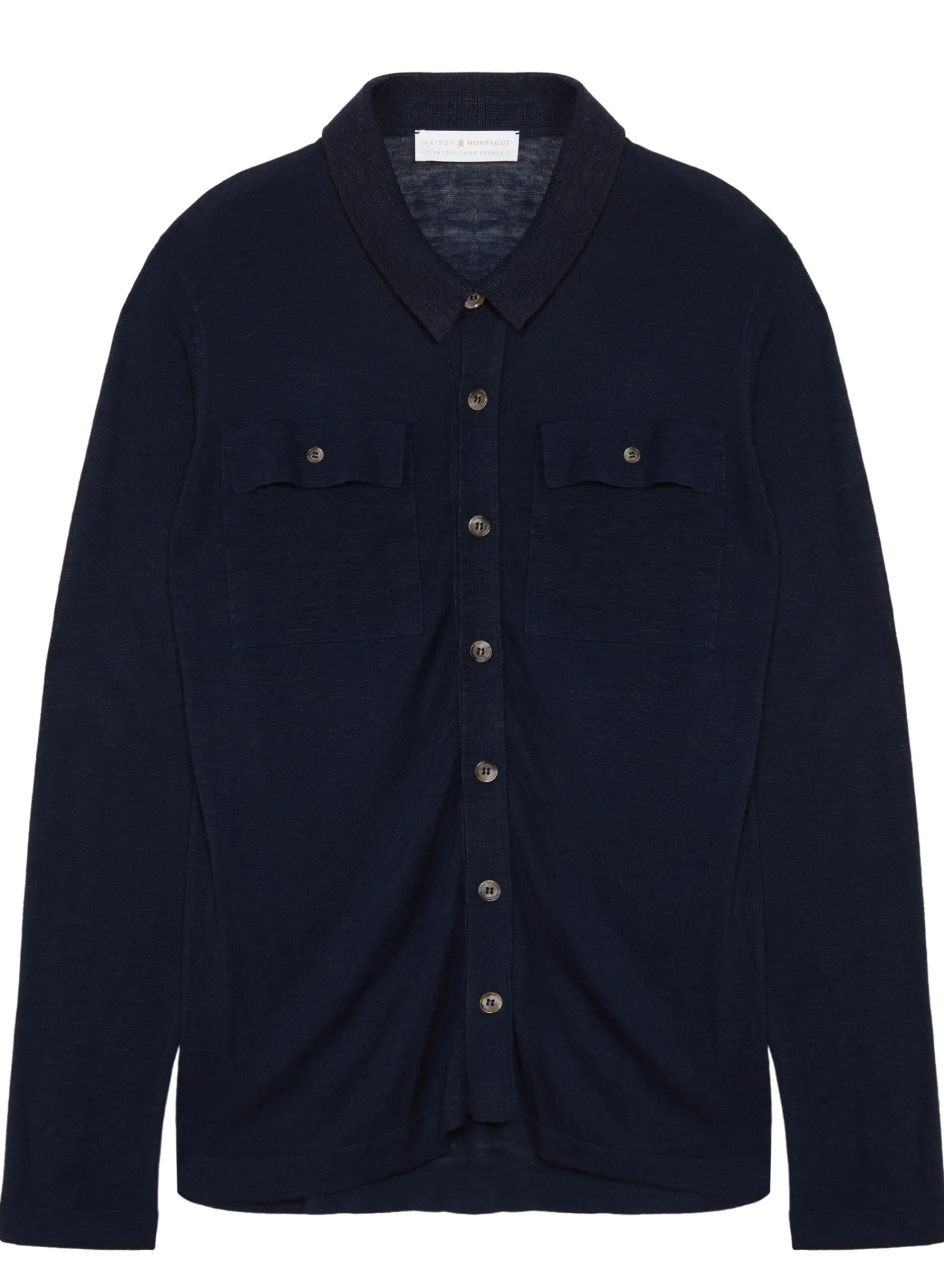 Maison Montagut Chemise Boutonnee En Lin Flamme - Randy>Homme Chemises
