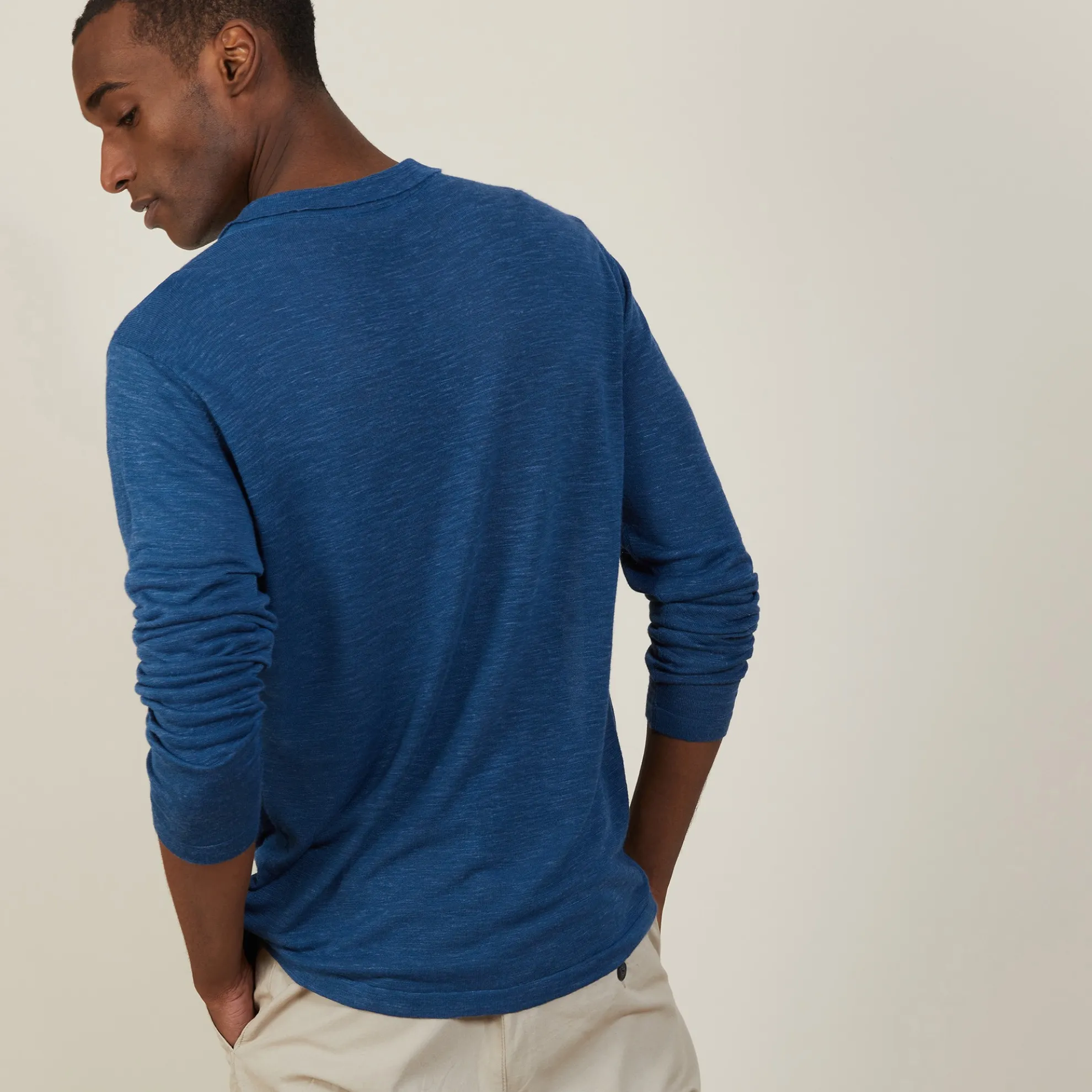 Maison Montagut Chemise Boutonnee En Lin Flamme - Blason>Homme Chemises