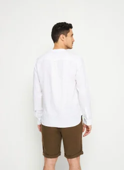 Maison Montagut Chemise Col Tunisien En Lin - Romeo><noscript><img width=