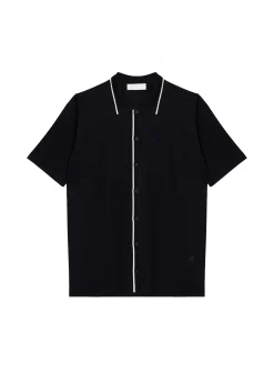 Maison Montagut Chemise Manches Courtes En Fil Lumiere - Roman><noscript><img width=