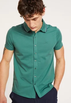 Maison Montagut Chemise Manches Courtes En Coton Jersey - Baccara>Homme Chemises