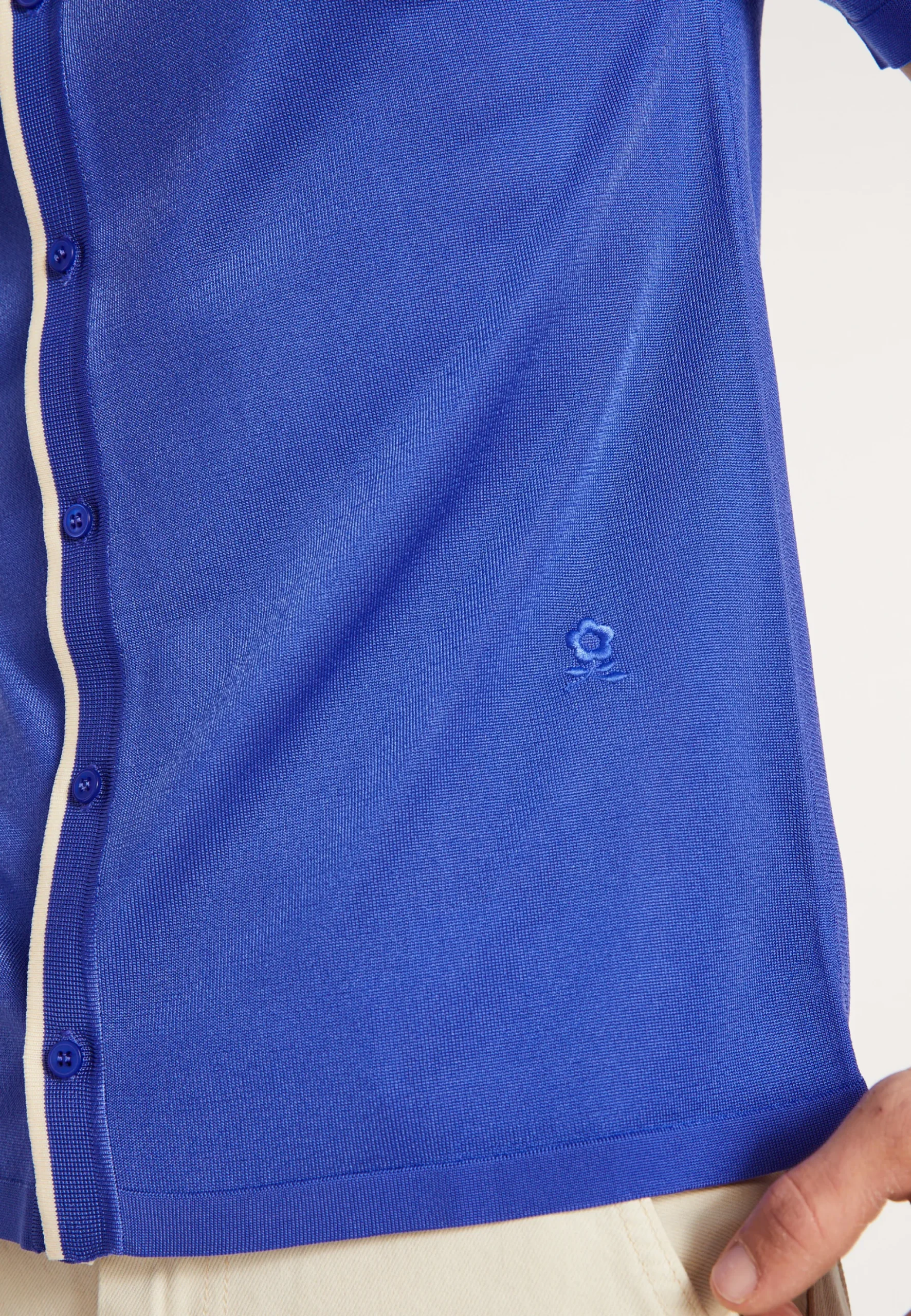 Maison Montagut Chemise Manches Courtes En Fil Lumiere - Roman>Homme Chemises