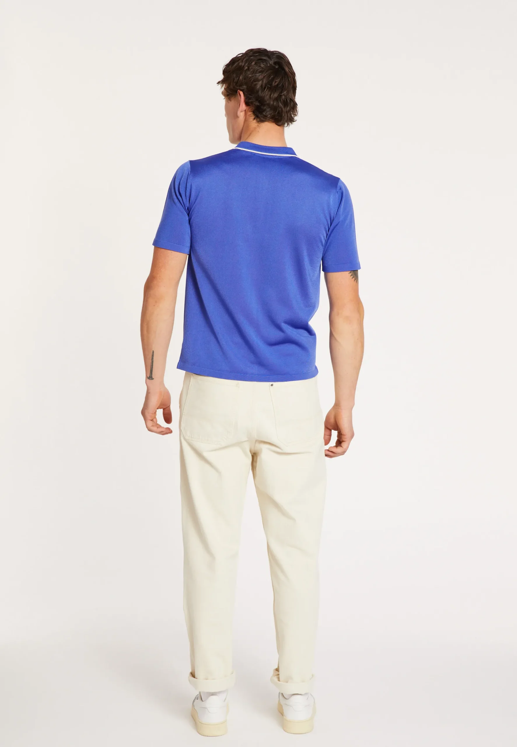 Maison Montagut Chemise Manches Courtes En Fil Lumiere - Roman>Homme Chemises