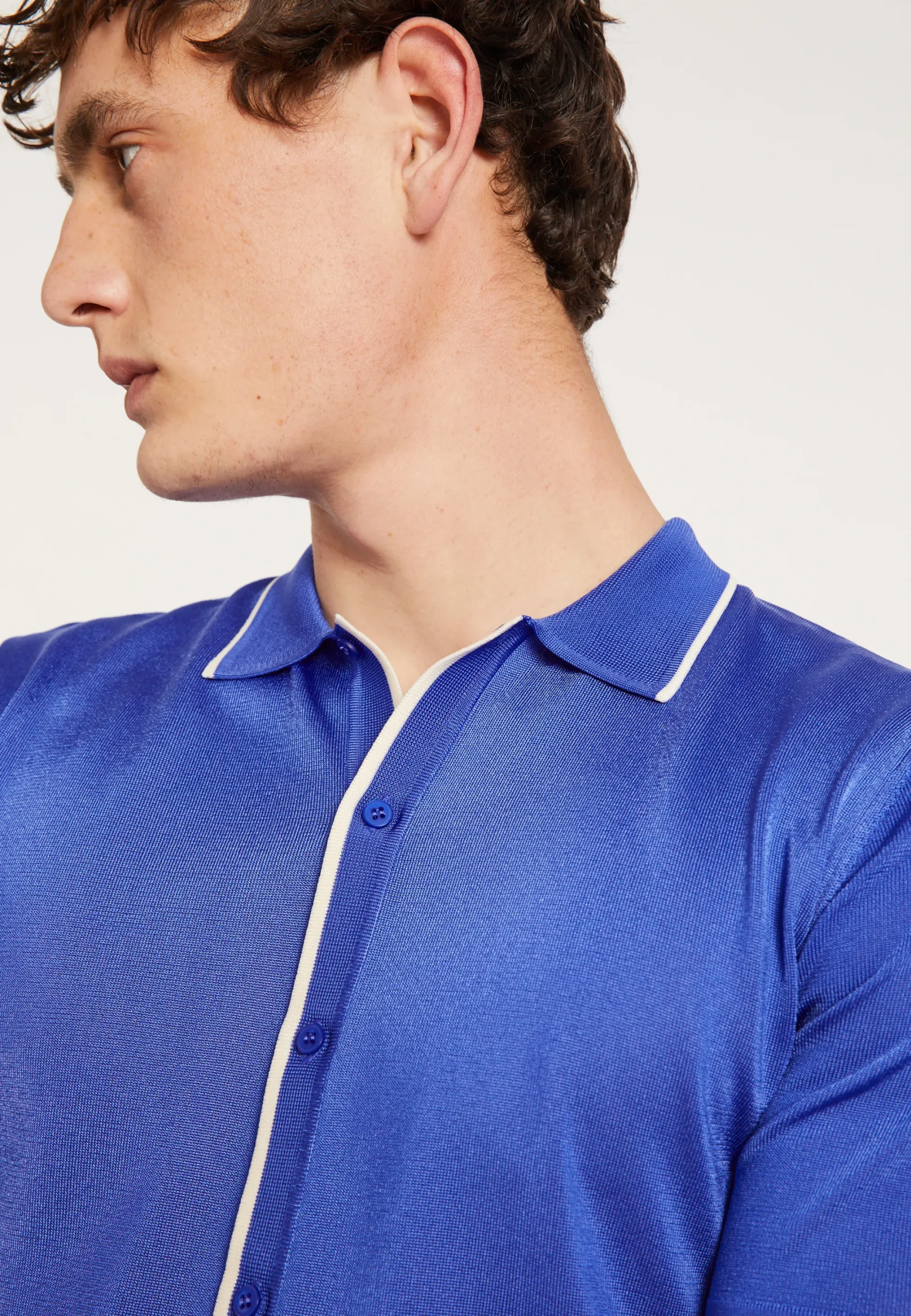 Maison Montagut Chemise Manches Courtes En Fil Lumiere - Roman>Homme Chemises